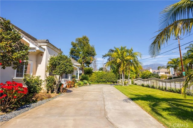 exterior space featuring fence