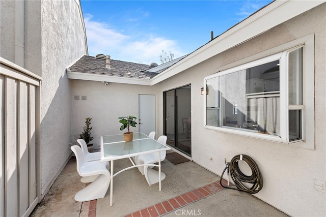 view of patio / terrace featuring outdoor dining area