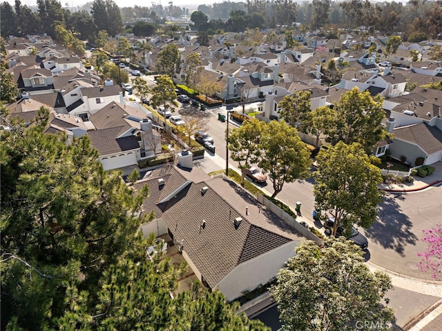 bird's eye view featuring a residential view