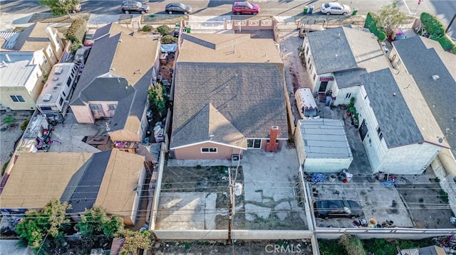 aerial view featuring a residential view