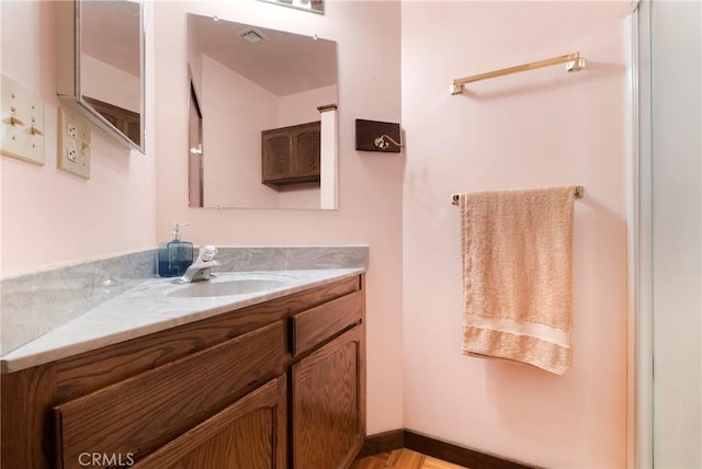 bathroom featuring vanity
