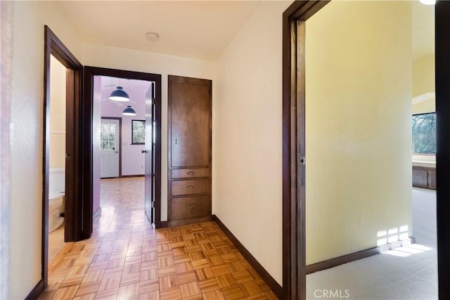 hall with baseboards