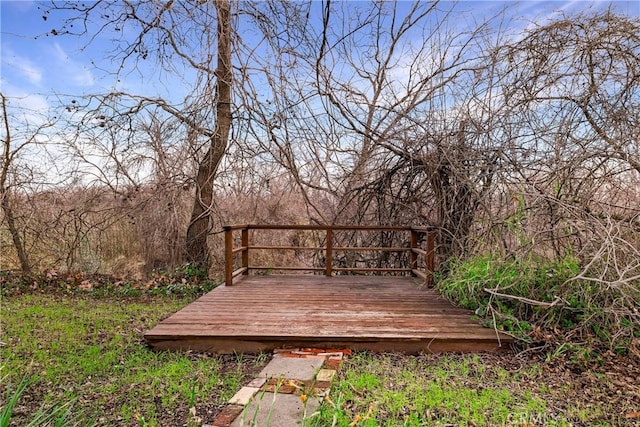 view of deck