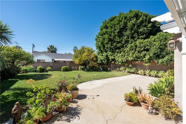 view of patio / terrace with a fenced backyard