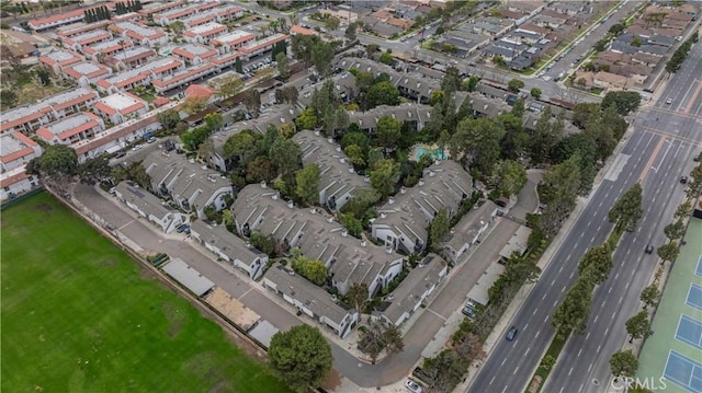 drone / aerial view featuring a residential view