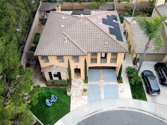 view of subject property