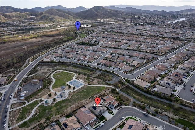 29945 Urtica Ct, Menifee, CA 92584 - aerial view featuring a residential view and a mountain view