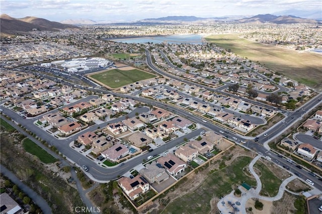 29945 Urtica Ct, Menifee, CA 92584 - aerial view with a water and mountain view and a residential view
