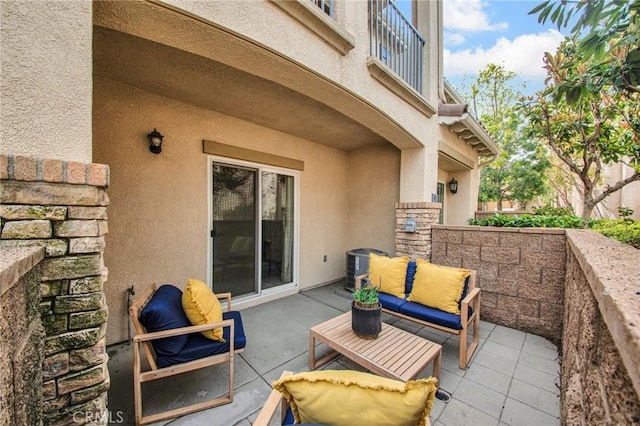 view of patio / terrace featuring cooling unit