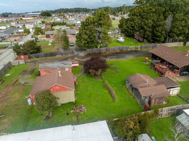 aerial view featuring a residential view