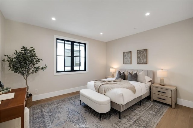 1820 9th St, Manhattan Beach, CA 90266 - bedroom featuring light wood-style flooring, baseboards, and recessed lighting