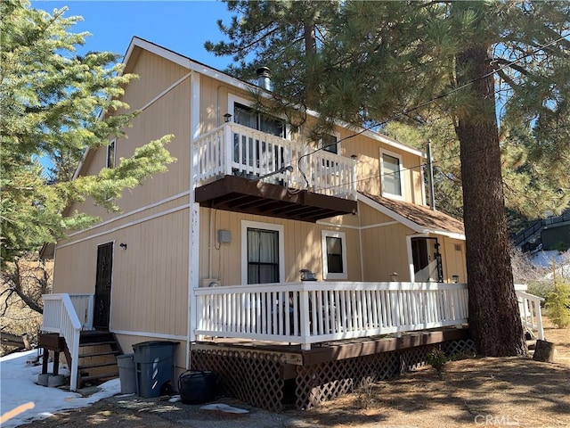 33492 Wild Rose Dr, Green Valley Lake, CA 92341 - exterior space featuring a balcony