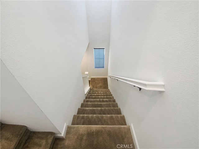 3622 E Delight Paseo Unit 112, Ontario, CA 91761 - staircase with baseboards and carpet