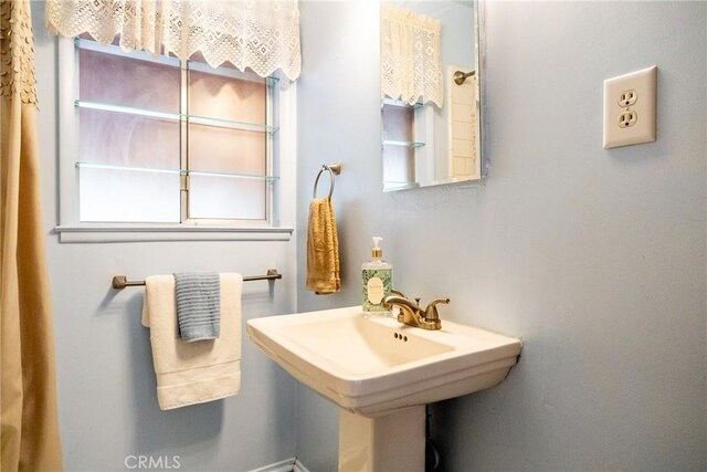 bathroom with a sink