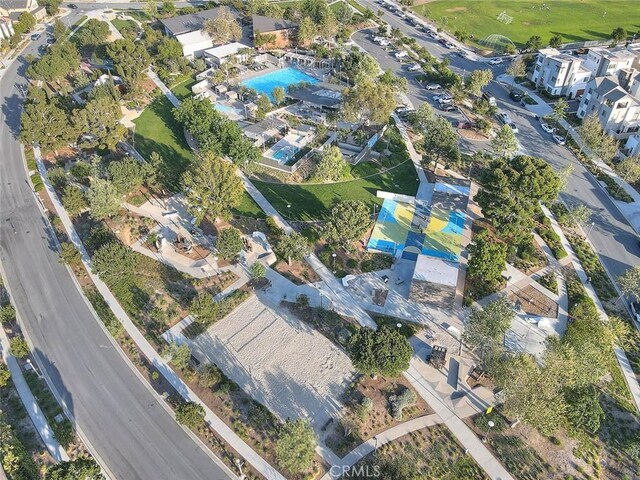 114 Source, Irvine, CA 92618 - aerial view of property and surrounding area featuring a pool