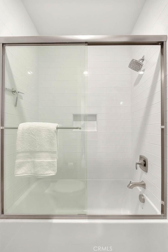 114 Source, Irvine, CA 92618 - full bath featuring shower / bath combination with glass door