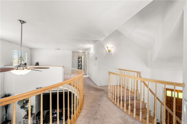 41149 Summitview Ln, Palmdale, CA 93551 - hall featuring an upstairs landing and carpet flooring