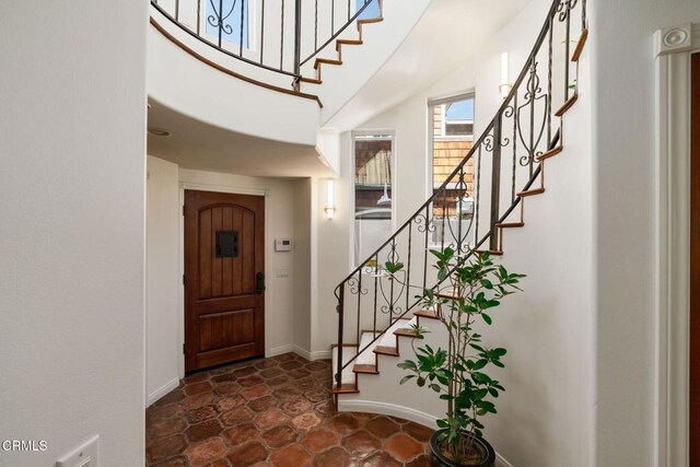 foyer entrance with stairway