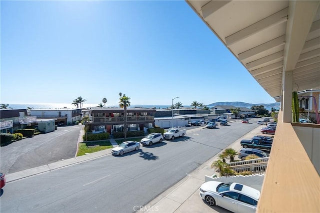 view of street featuring a mountain view