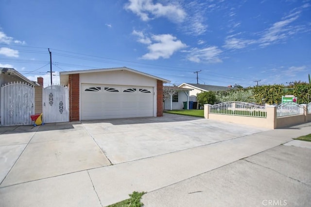 exterior space with a gate and fence