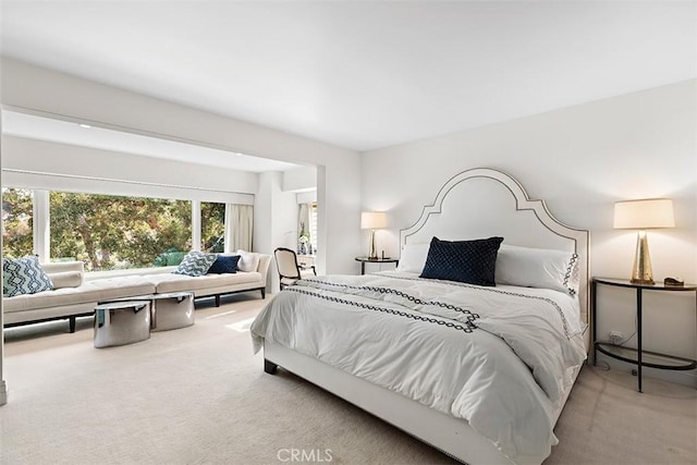 bedroom featuring carpet floors