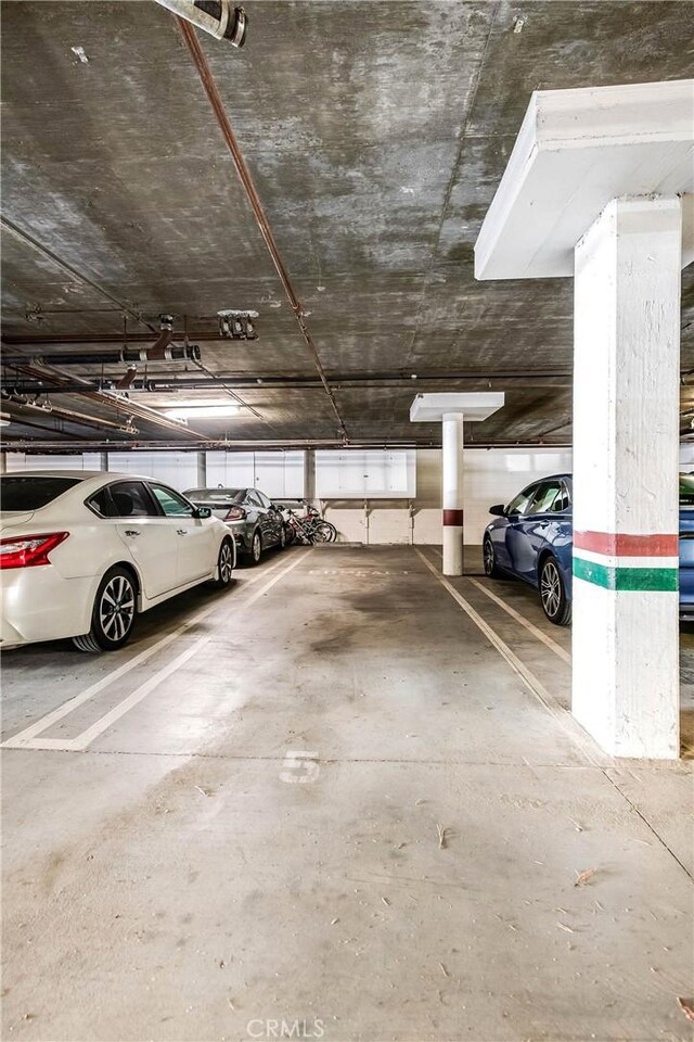 view of parking deck