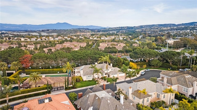 4 Huntington Ct, Newport Beach, CA 92660 - aerial view of residential area with a mountain backdrop
