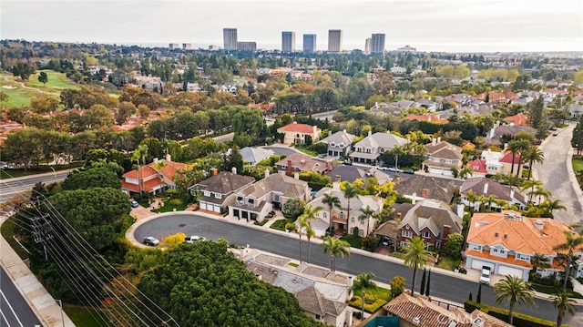 4 Huntington Ct, Newport Beach, CA 92660 - aerial perspective of suburban area featuring a tree filled landscape
