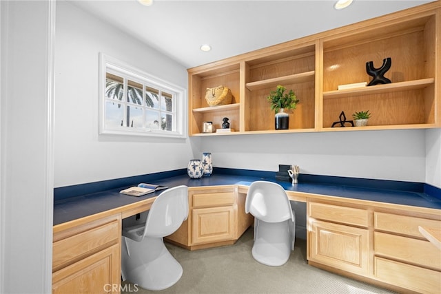 4 Huntington Ct, Newport Beach, CA 92660 - office featuring built in study area, light colored carpet, and recessed lighting