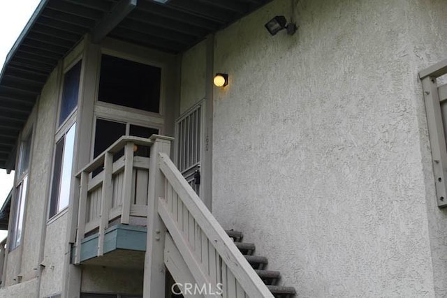 view of home's exterior featuring stucco siding