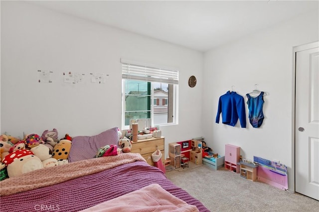 bedroom featuring carpet floors