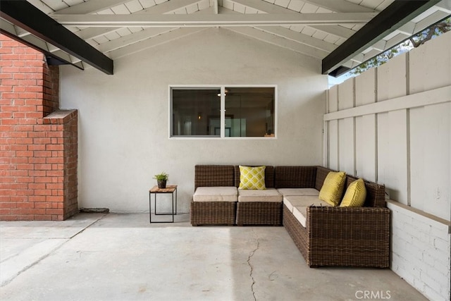 view of patio / terrace featuring outdoor lounge area