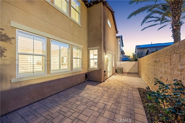 view of patio with a fenced backyard