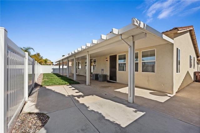 view of patio / terrace featuring a fenced backyard