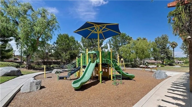 view of community jungle gym