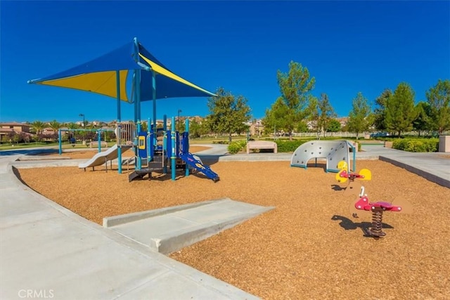 view of community jungle gym