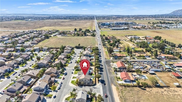 bird's eye view with a residential view