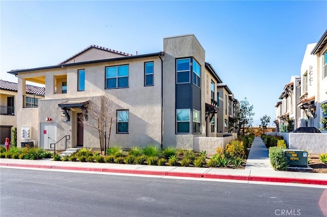 view of property with a residential view