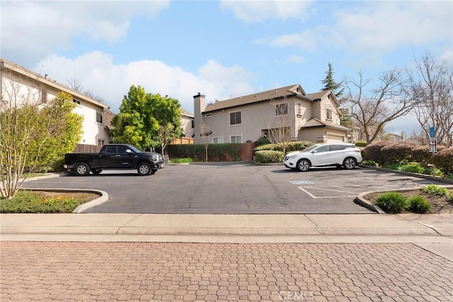 view of uncovered parking lot