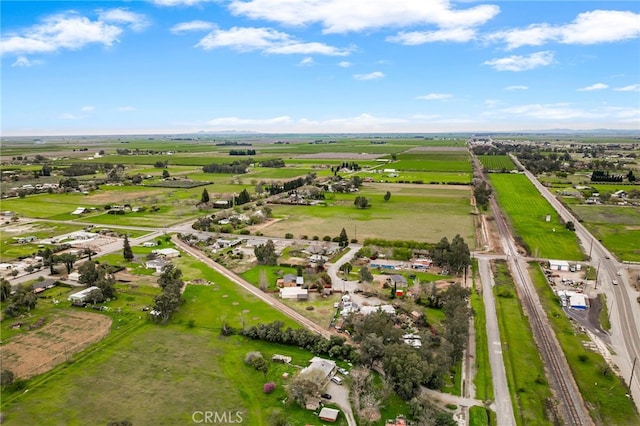 drone / aerial view featuring a rural view