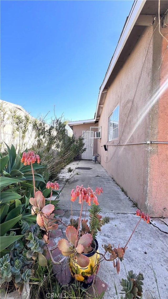 exterior space featuring a patio area and fence