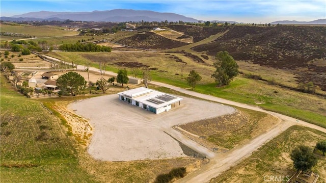 aerial view featuring a mountain view