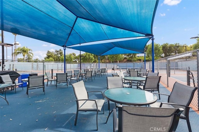 view of patio with fence