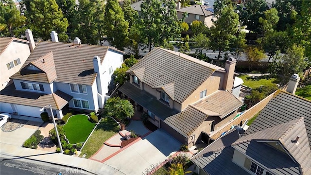 bird's eye view featuring a residential view