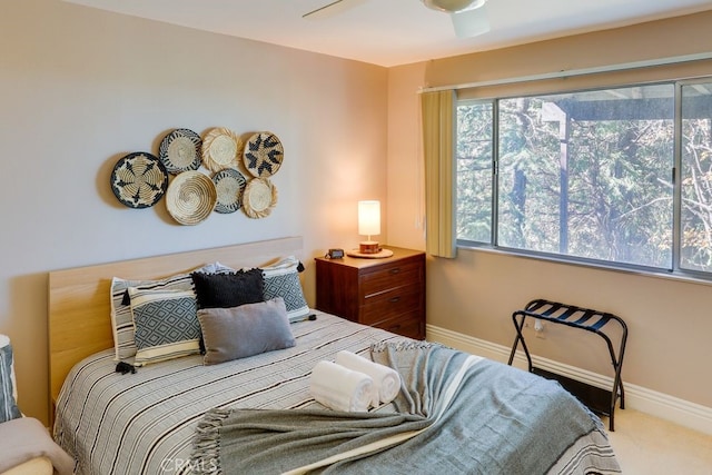 633 Arth Dr, Crestline, CA 92325 - carpeted bedroom with baseboards