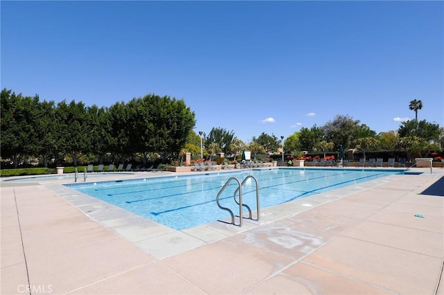 pool featuring a patio