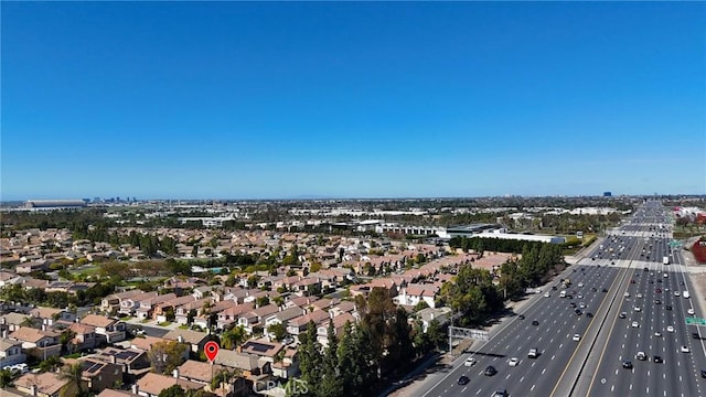 drone / aerial view featuring a residential view