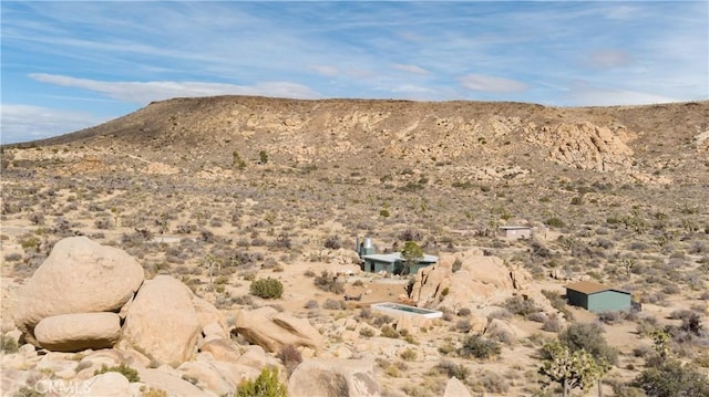 property view of mountains featuring a desert view