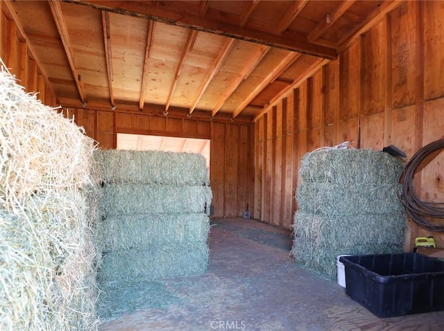 view of horse barn