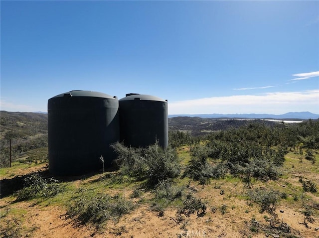 exterior space featuring a mountain view